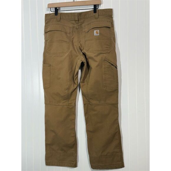 Carhartt Work Pants 36x30 Brown Relaxed Fit Double Knee Utility Canvas 101709 - Picture 3 of 6